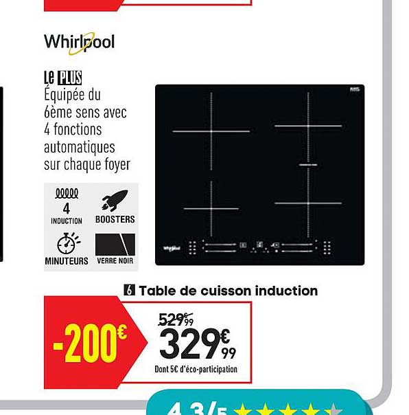 Table De Cuisson Induction Whirlpool
