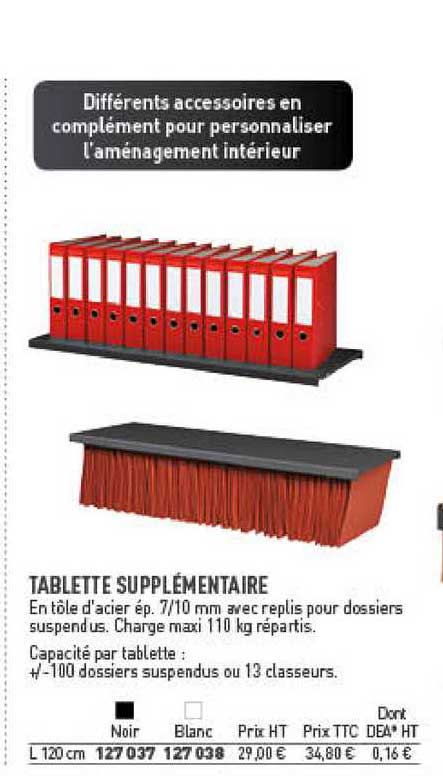 Tablette Supplémentaire