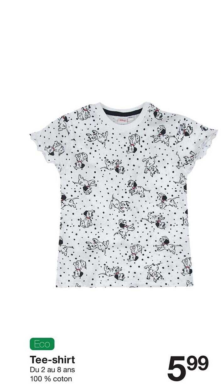 tee-shirt du 2 au 8 ans