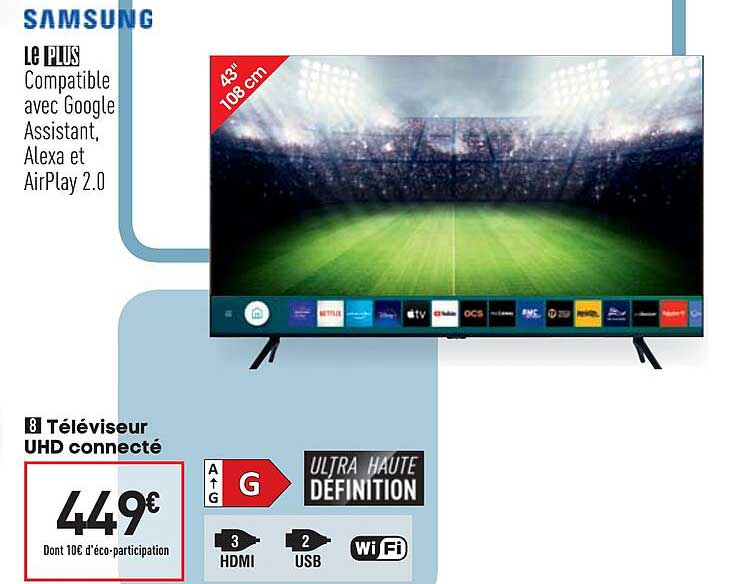 Téléviseur Uhd Connecté Samsung