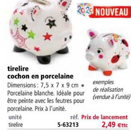 tirelire cochon en porcelain