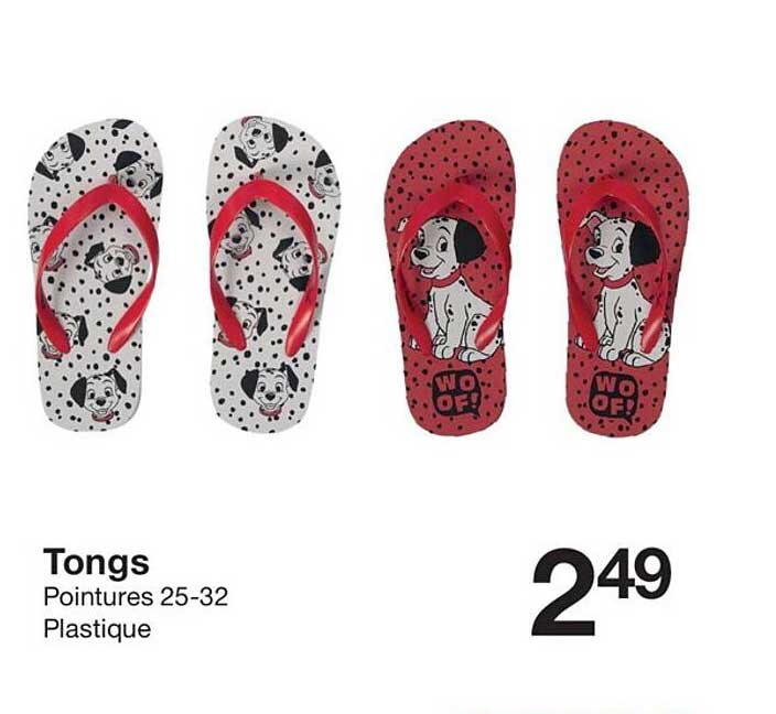 Tongs Pointures 25-32