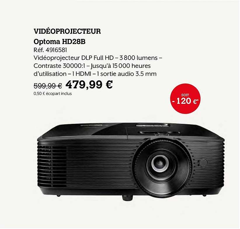 vidéoprojecteur optoma hd28b