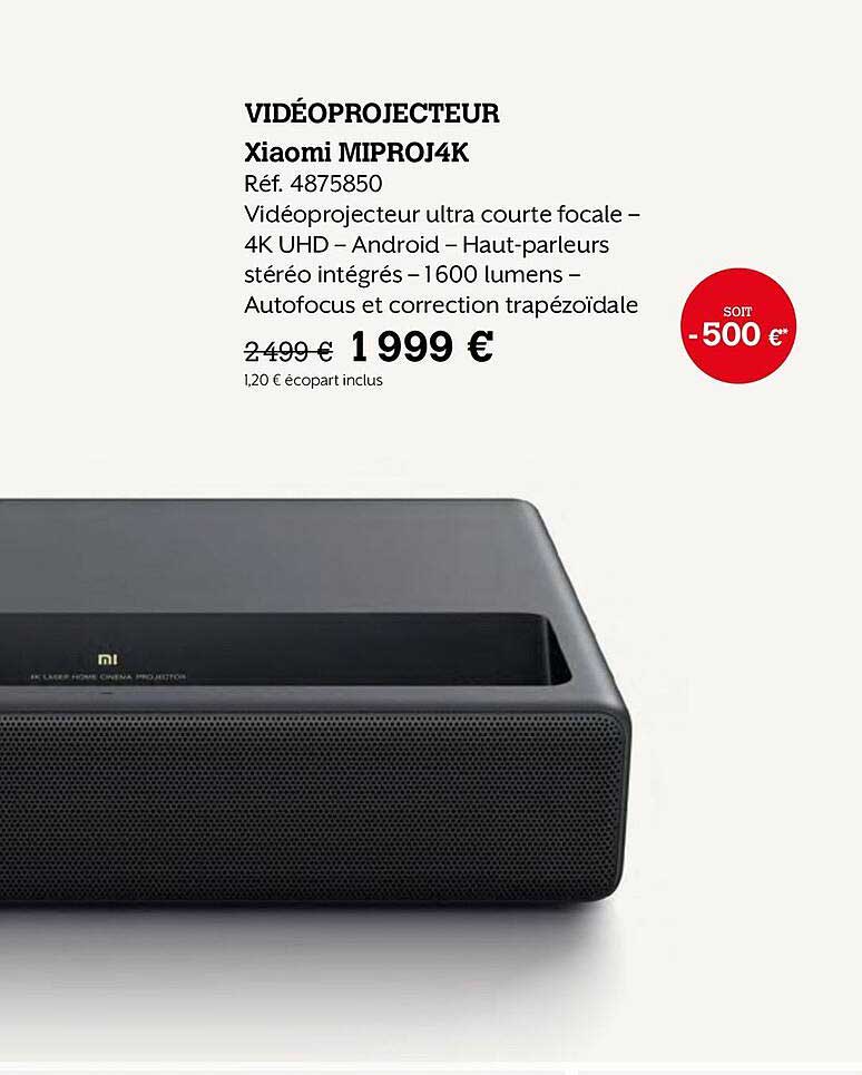 vidéoprojecteur xiaomi miproj4k