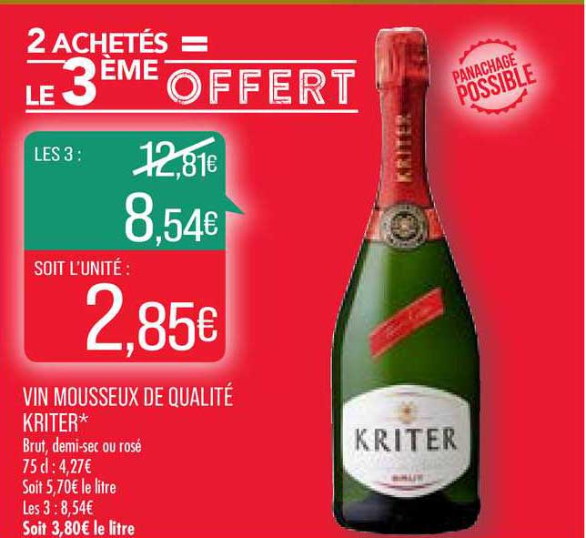 Vin Mousseux De Qualité Kriter