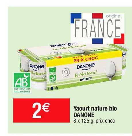 Yaourt Nature Bio Danone