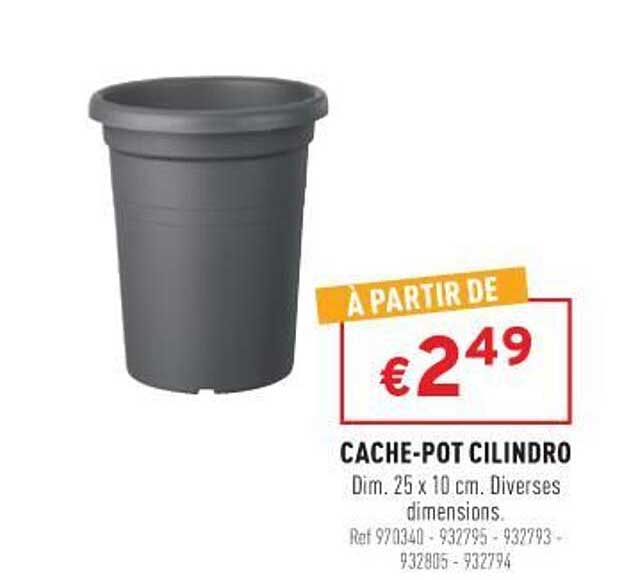 cache-pot cilindro