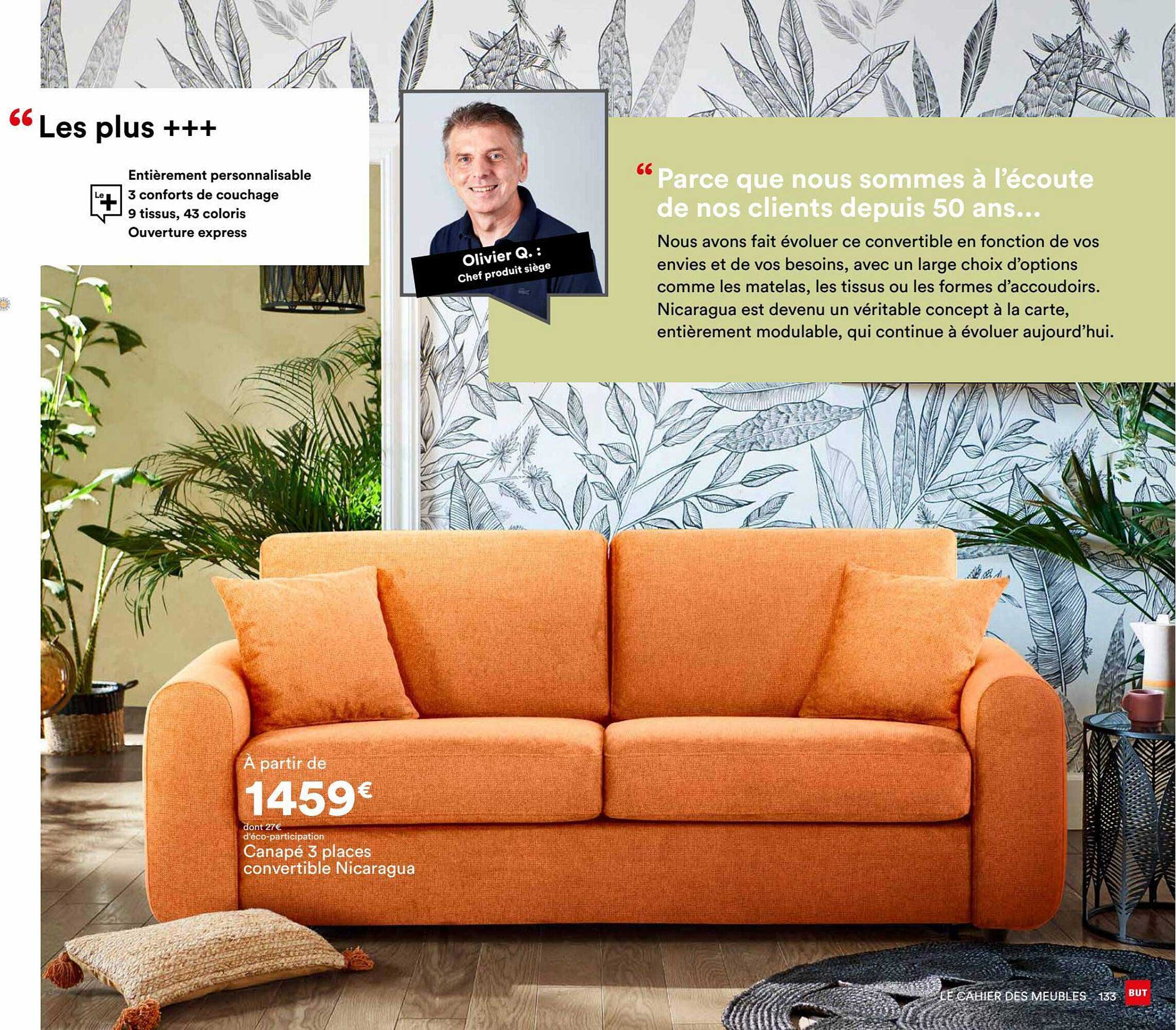 canapé 3 places convertible nicaragua