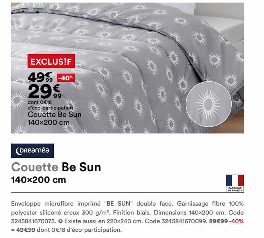 Couette Be Sun 140 X 200 Cm Dreaméa