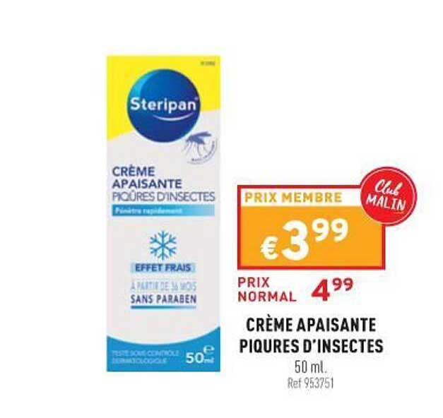 crème apaisante piqures d'insectes