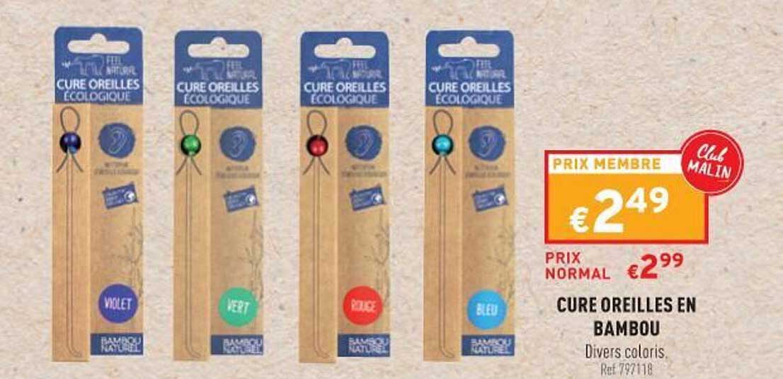 cure oreilles en bambou