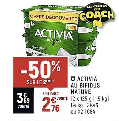 Activia Au Bifidus Nature