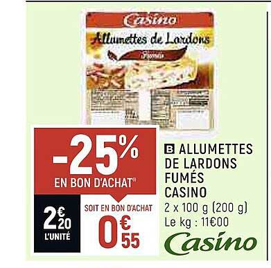 Allumettes De Lardons Fumés Casino