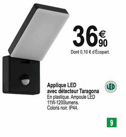 Applique Led Avec Détecteur Taragona