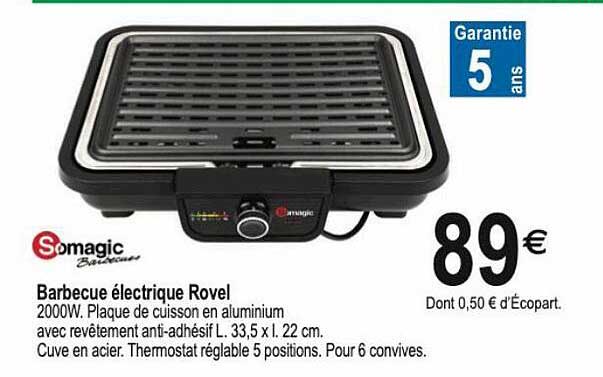 Barbecue électrique Rovel Somagic