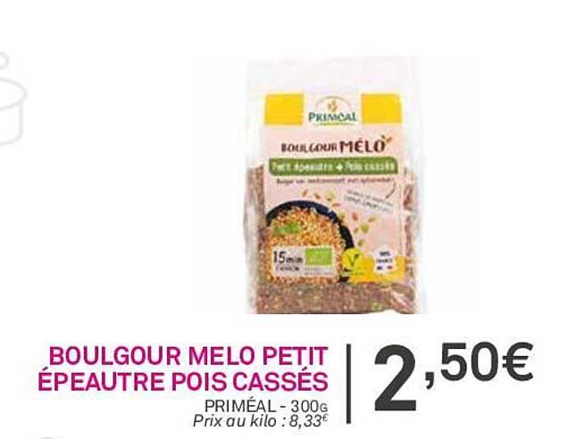 boulgour mélo petit épeautre pois cassés priméal