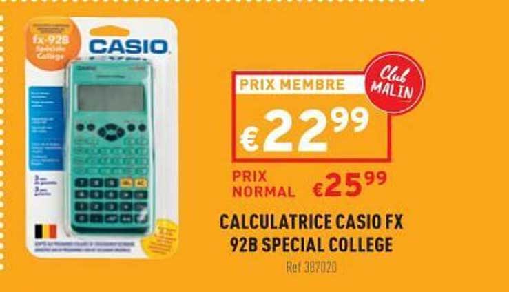 Calculatrice Casio Fx 92b Special College  Casio