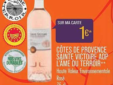 côtes de provence sainte victoire aop l'âme du terroir