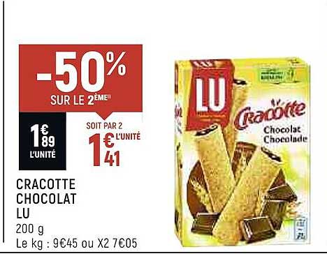 Cracotte Chocolat Lu