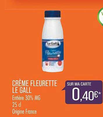 crème fleurette le gall