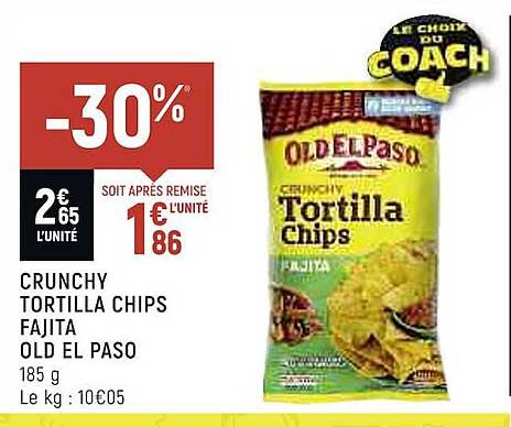 Crunchy Tortilla Chips Fajita Old El Paso