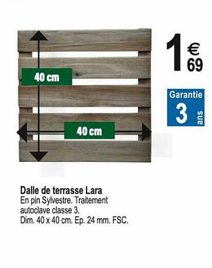 dalle de terrasse lara