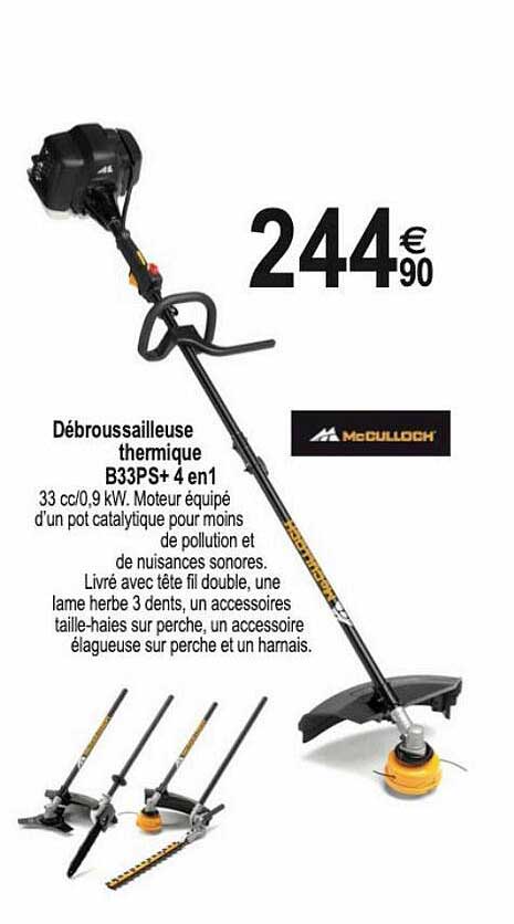 débroussailleuse thermique b33ps+ 4 in 1