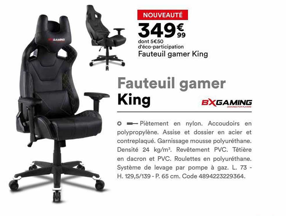 Fauteuil Gamer King Bxgaming