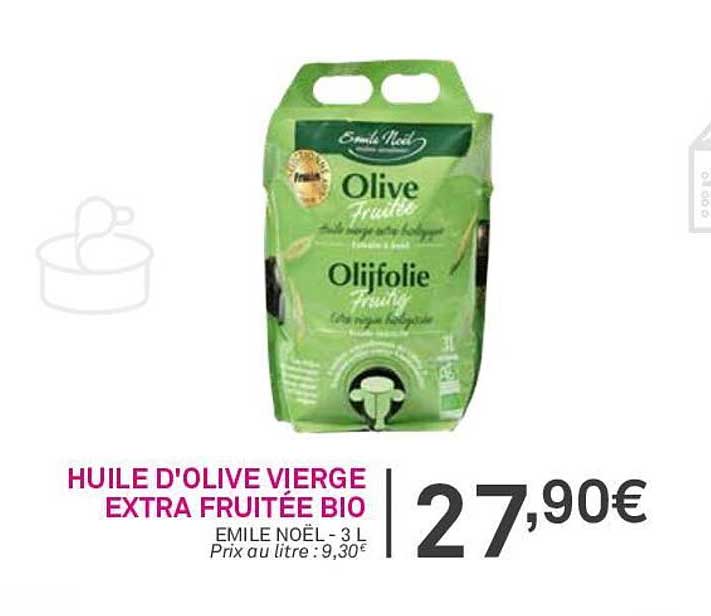 huile d'olive vierge extra fruitée bio emile noël