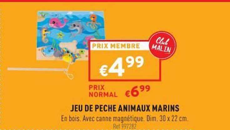 jeu de pêche animaux marins