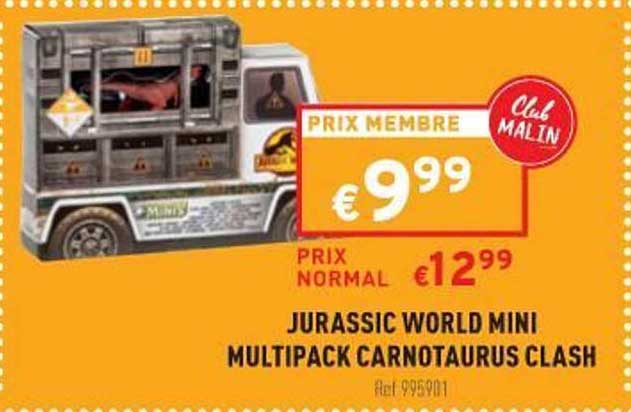 jurassic world mini multipack carnotaurus clash