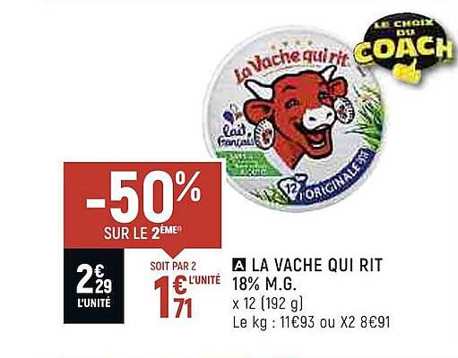 la vache qui rit 18% m.g.