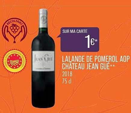 lalande de pomerol aop château jean gué