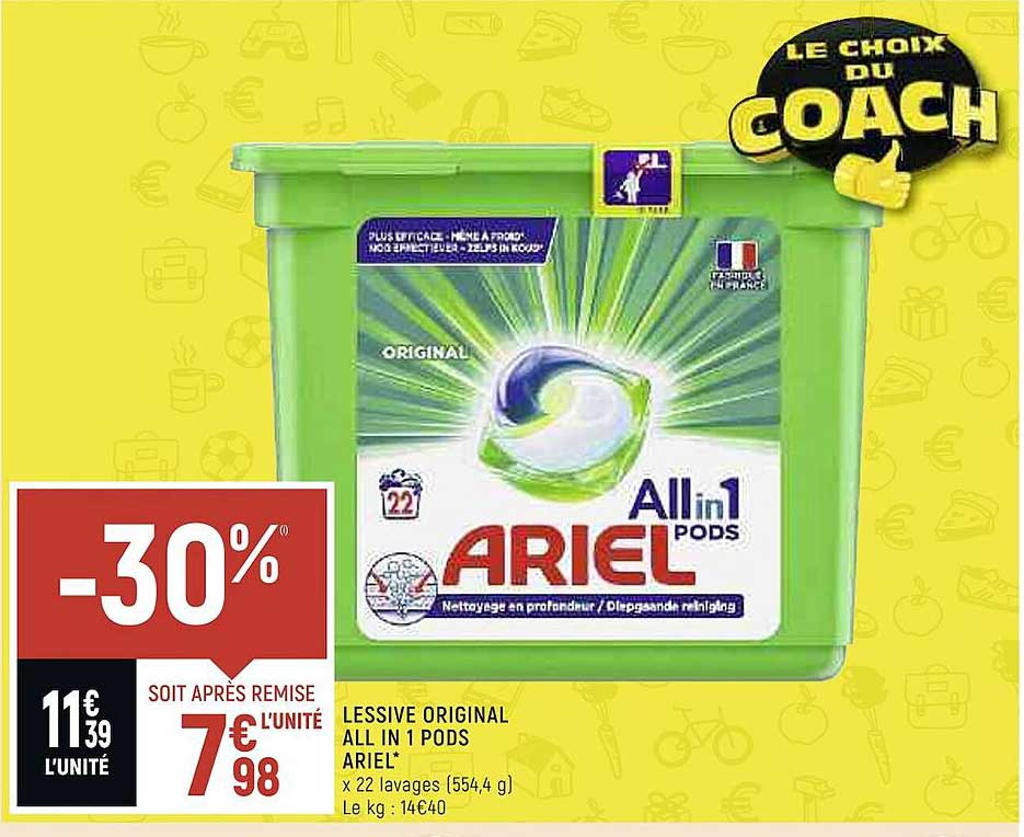 lessive original all in 1 pods airel