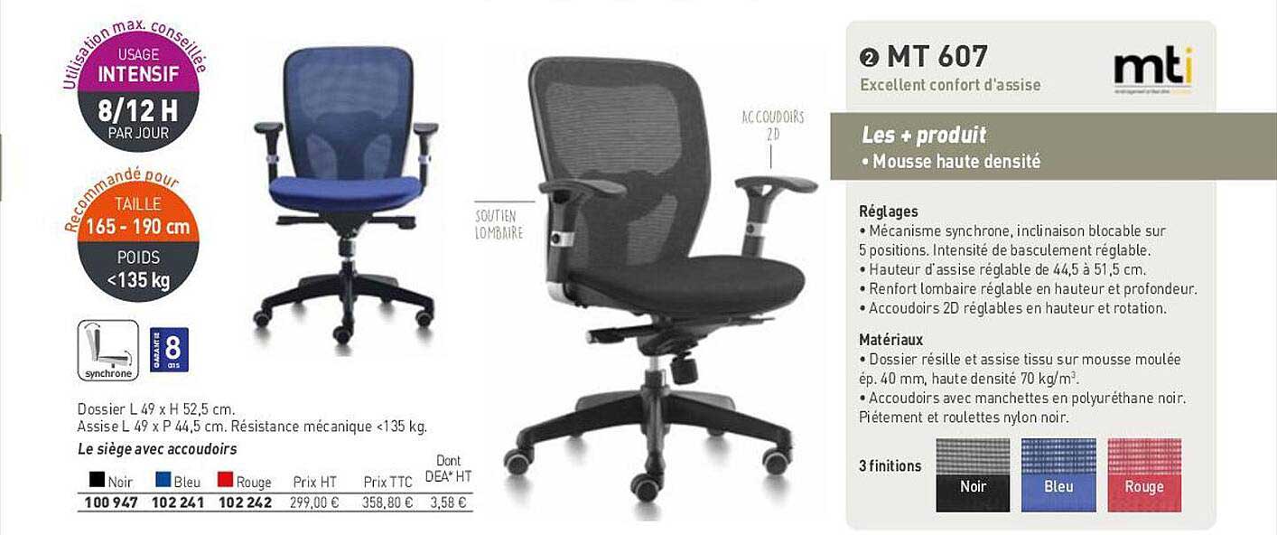 mousse haute densité mt 607 mti