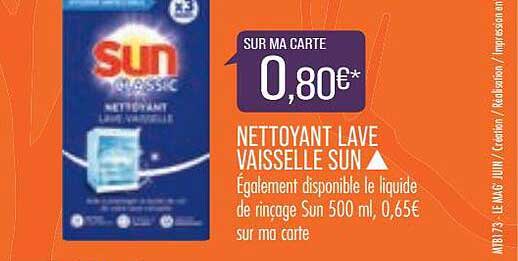 nettoyant lave vaisselle sun
