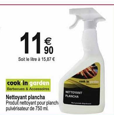 nettoyant plancha cook'in garden