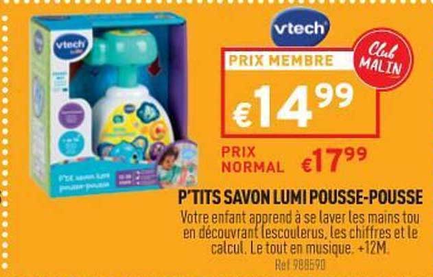 p'tits savon lumi pousse-pousse vtech