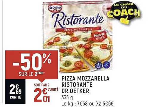 pizza mozzarella ristorante dr. oetker