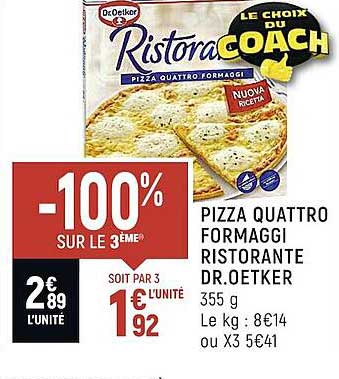 pizza quattro formaggi ristorante dr. oetker