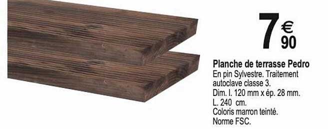 planche de terrasse pedro