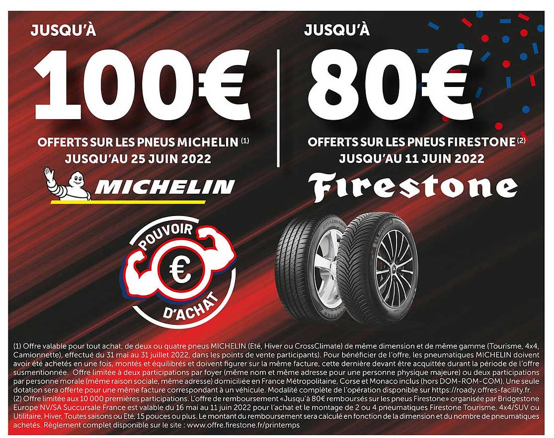 Pneus Michelin, Pneus Firestone