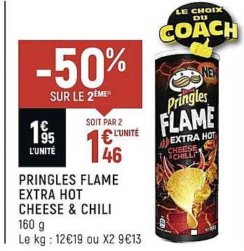 pringles flame extra hot cheese & chili