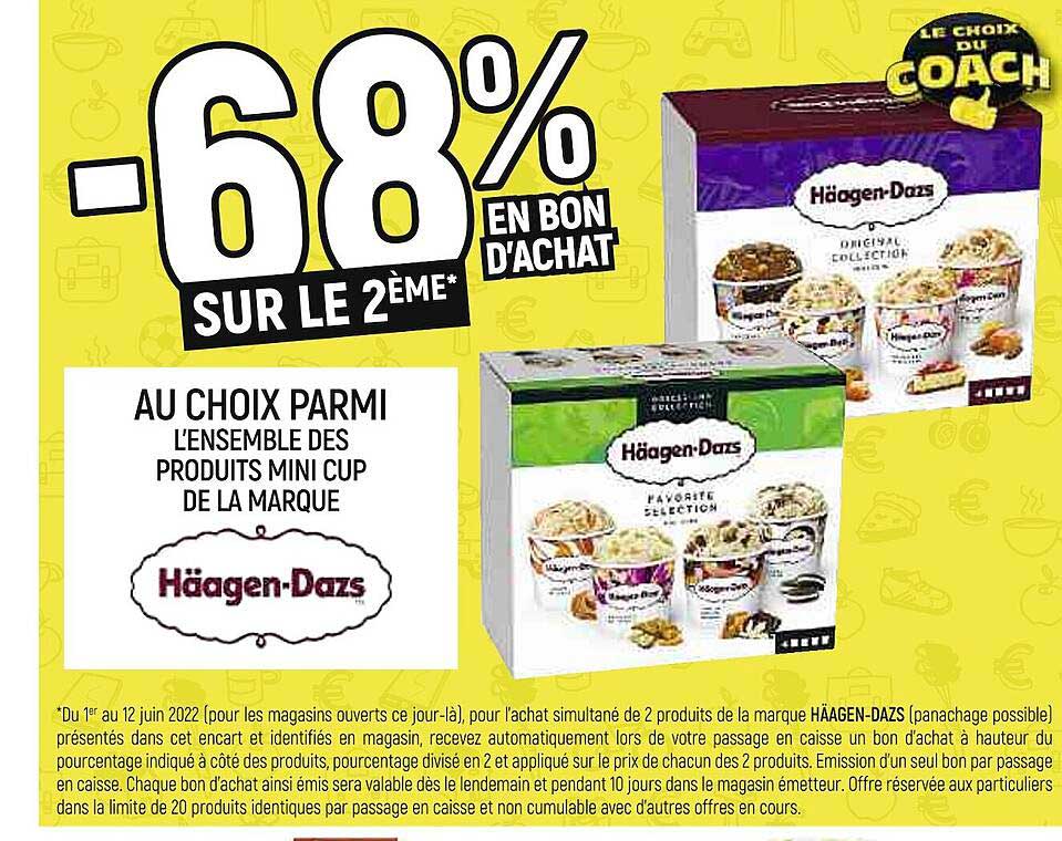 produits mini cup de la marque häagen-dazs