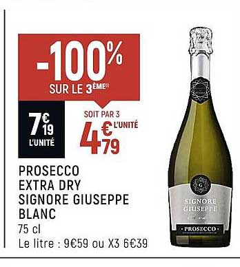 prosecco extra dry signore giuseppe blanc