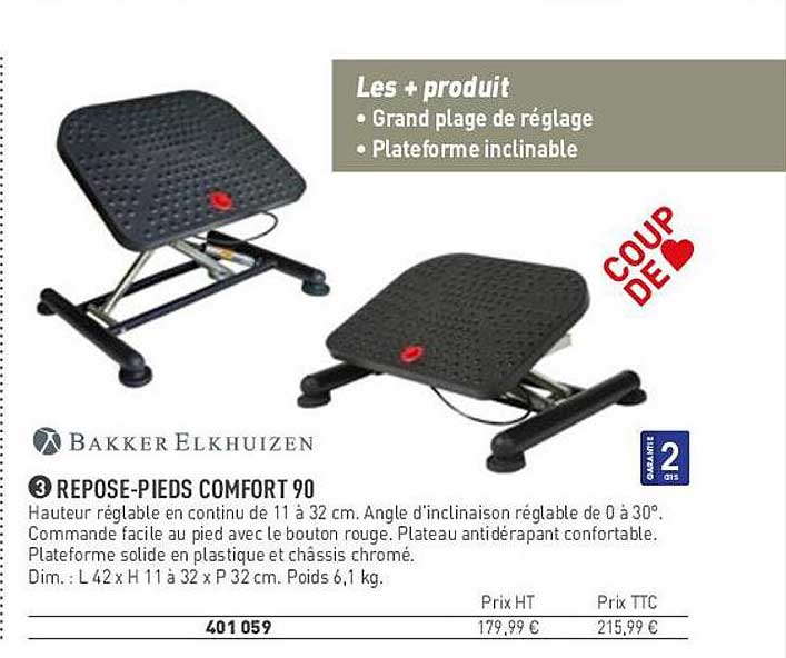 repose-pieds comfort 90 bakker elkhuizen