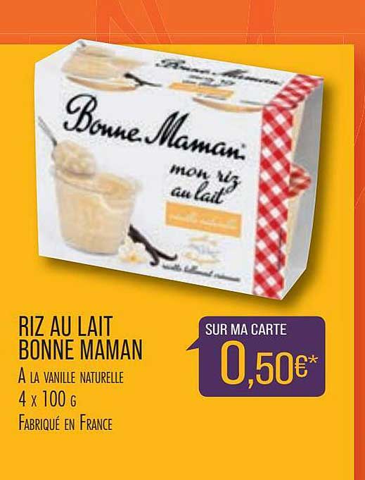 riz au lait bonne maman