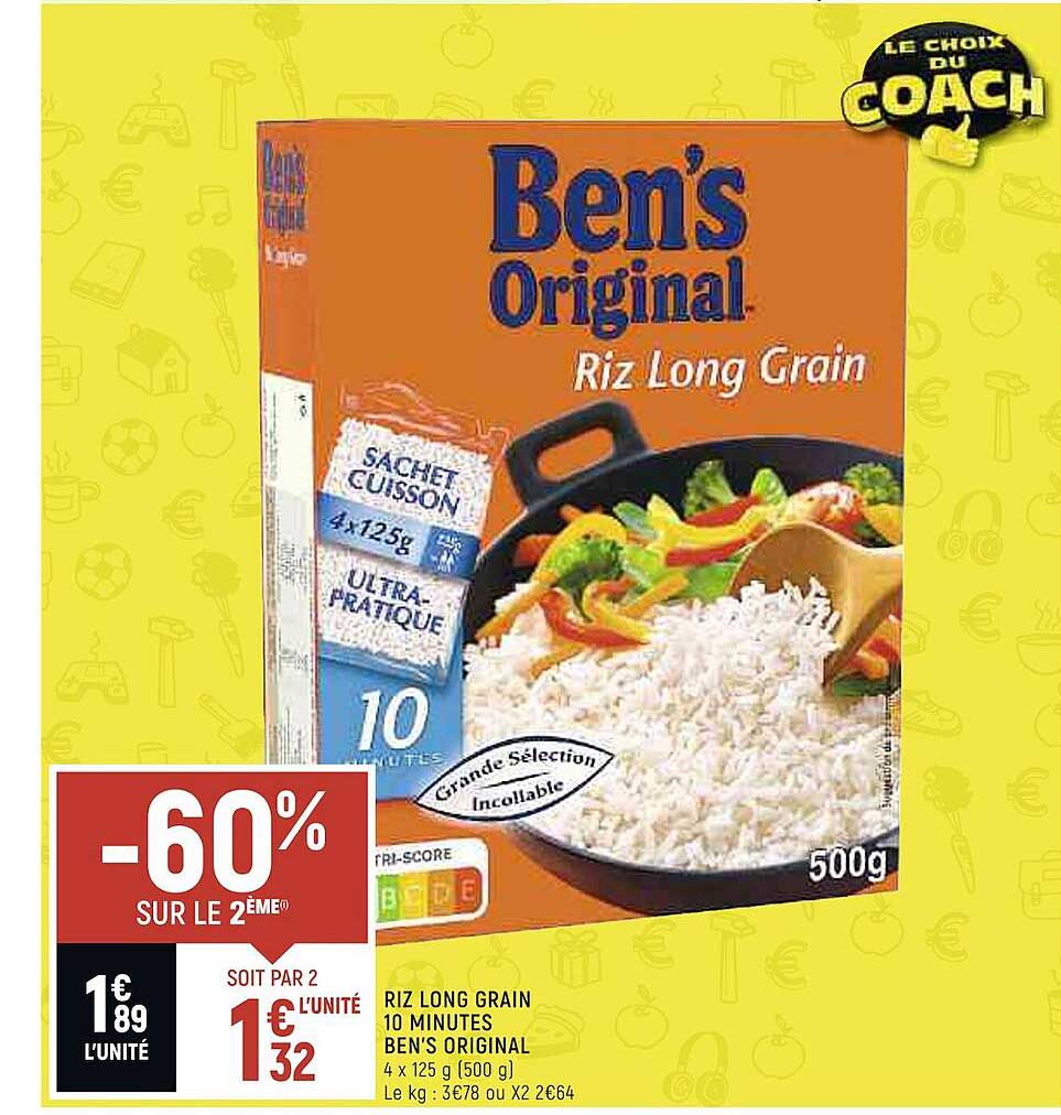 riz long grain 10 minutes ben's original