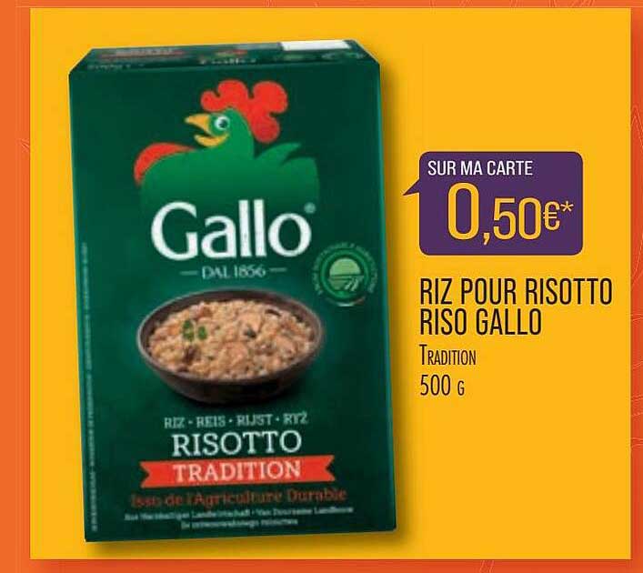 riz pour risotto riso gallo