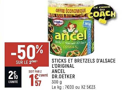 sticks et bretzels d'alsace l'original ancel dr. oetker
